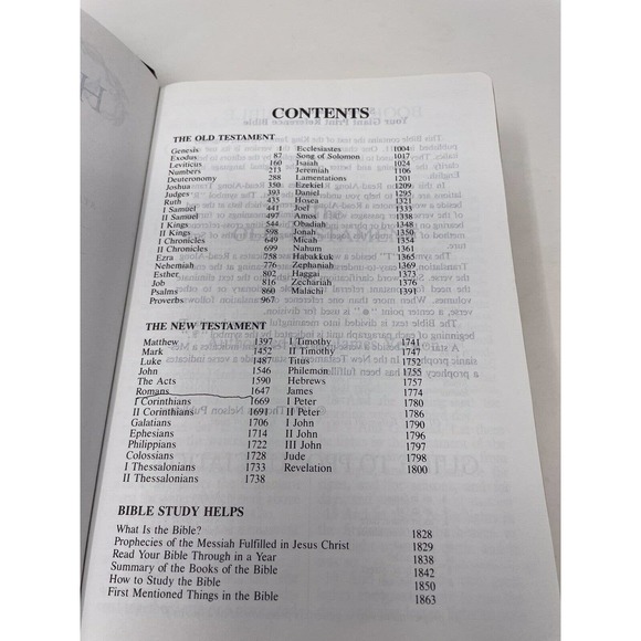 Holy Bible 1976 Giant Print King James Version Red Letter Reference Concordance - Picture 11 of 16